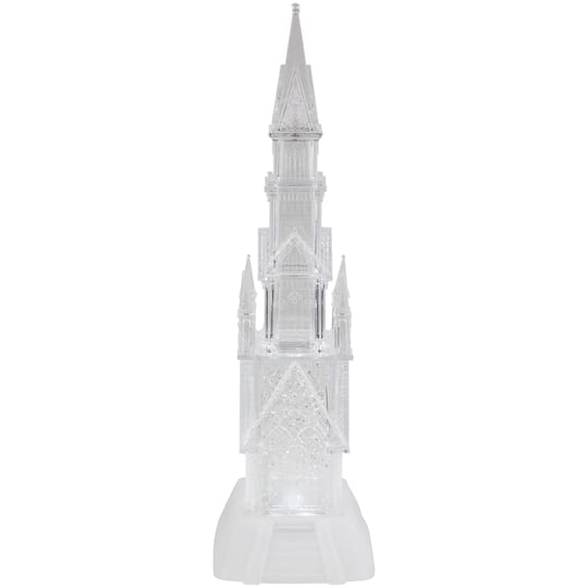 Northlight 17.5" Pre-Lit Clear LED Castle Acrylic Christmas Decoration | Michaels®